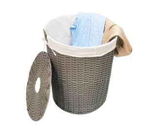 Hamper ratán redondo