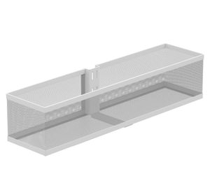 Canasto malla riel ensamble Bajo blanco