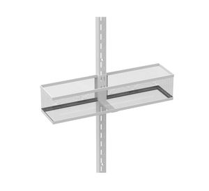 Canasto malla riel ensamble Bajo blanco