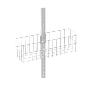 Canasto metal/alambre para riel blanco