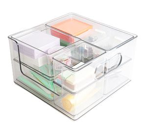 Caja organizadora transparente