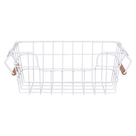 Organizador lavandería S bajo blanco