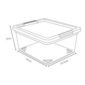 Caja organizadora lima plástico 2 lt