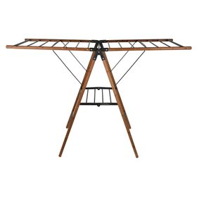 Tendedero pie Alas madera/negro