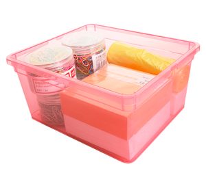 Caja organizadora rojo plástico 2 lt