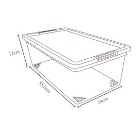 Caja organizadora lima plástico 6 lt