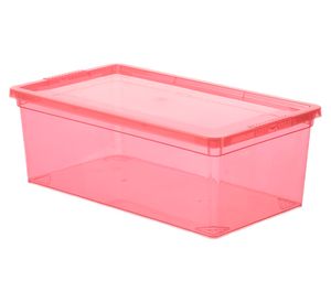 Caja organizadora rojo plástico 6 lt