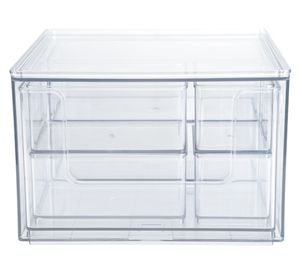 Caja organizadora modular transparente 8 piezas