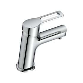 Monomando lavamanos Cádiz gris plateado brillante