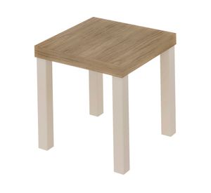 Mesa lateral cuadrada Up café medio