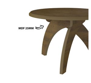 Mesa de centro redonda Jade café