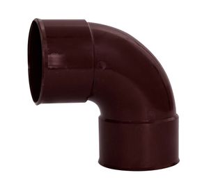 Codo 87,5º M-H PVC marrón