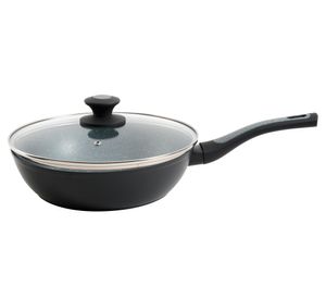 Wok con tapa Bastone gris 2.8 lt
