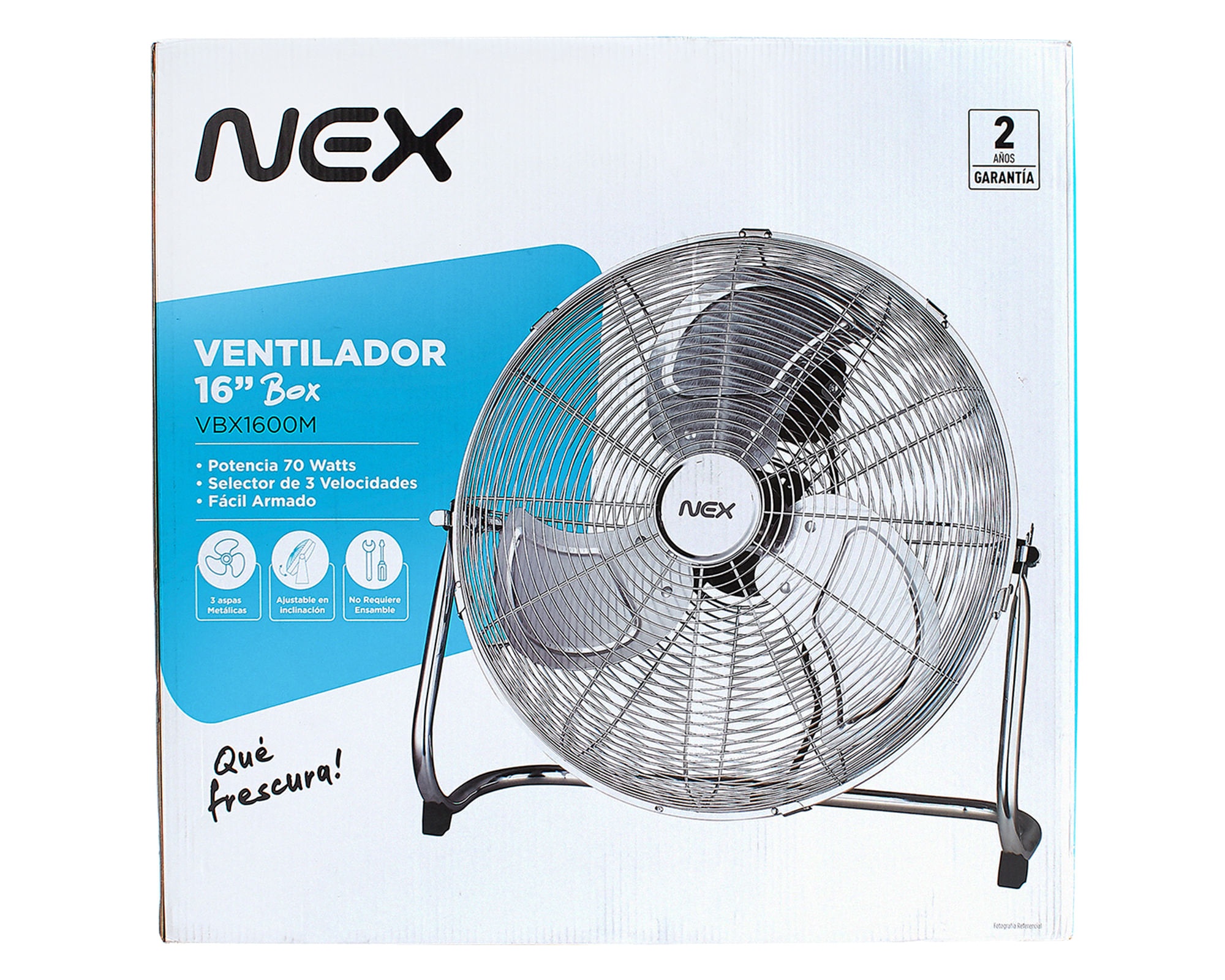 Ventilador box 16'' VBX1600M metal Nex | Easy.cl