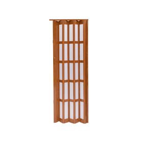 Puerta Plegable PVC 120x200 cm Baldara Café claro con ventana