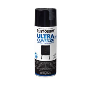 Pintura spray 340 gr Ultra Cover 2X negro brillante Rust-Oleum