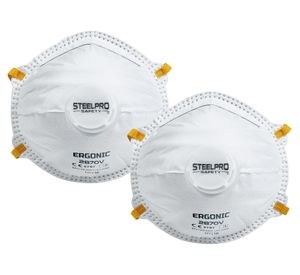 Mascarilla desechable con válvula Ergonic FFP2 2870V 2 un.