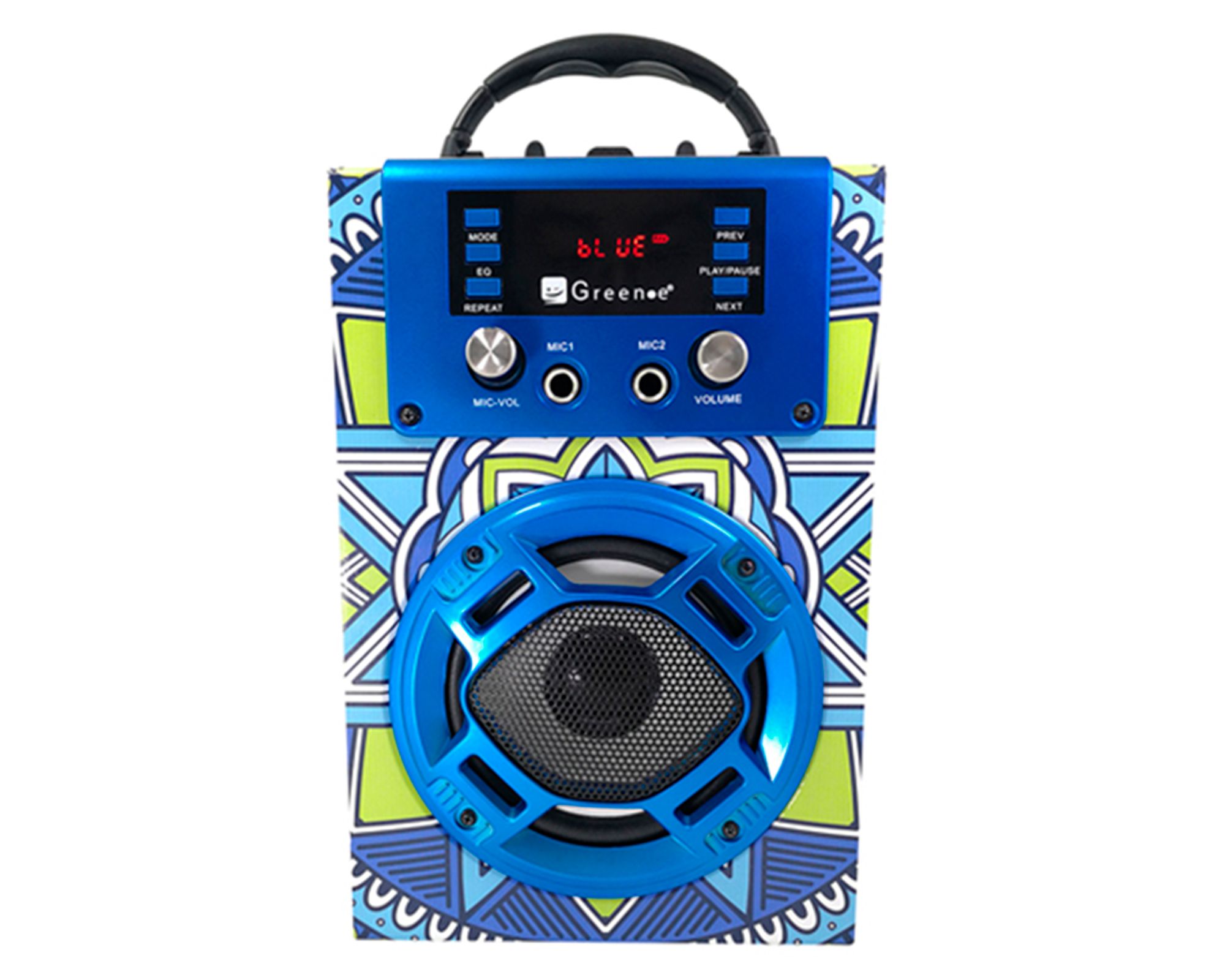 Green-e Parlante Bluetooth mini karaoke Mándala celeste