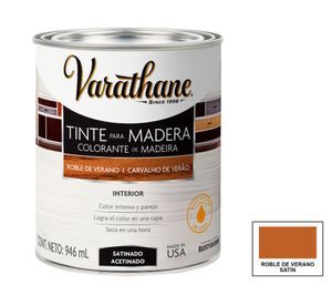 Tinte para madera 946 ml Varathane roble de verano satín