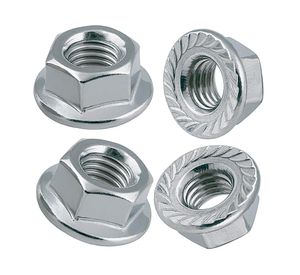 Tuerca con flange 1/4" 4 unidades