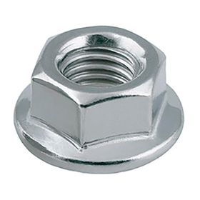 Tuerca con flange 1/4" 4 unidades