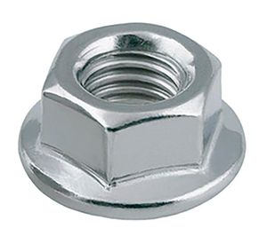 Tuerca con flange 1/4" 4 unidades