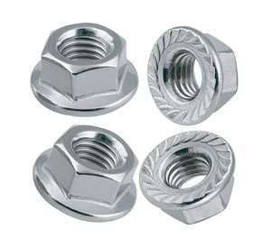 Tuerca con flange 5/16" 4 unidades