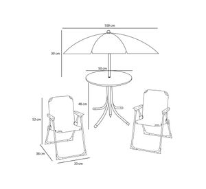 Sillas de playa con quitasol STMS769 stich