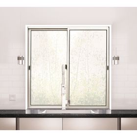 Ventana Aluminio 100x100 cm Corredera Curva Mate