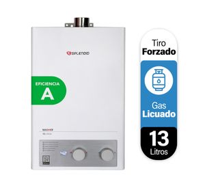 Calefont ionizado tiro forzado 13 litros gas licuado Master Splendid