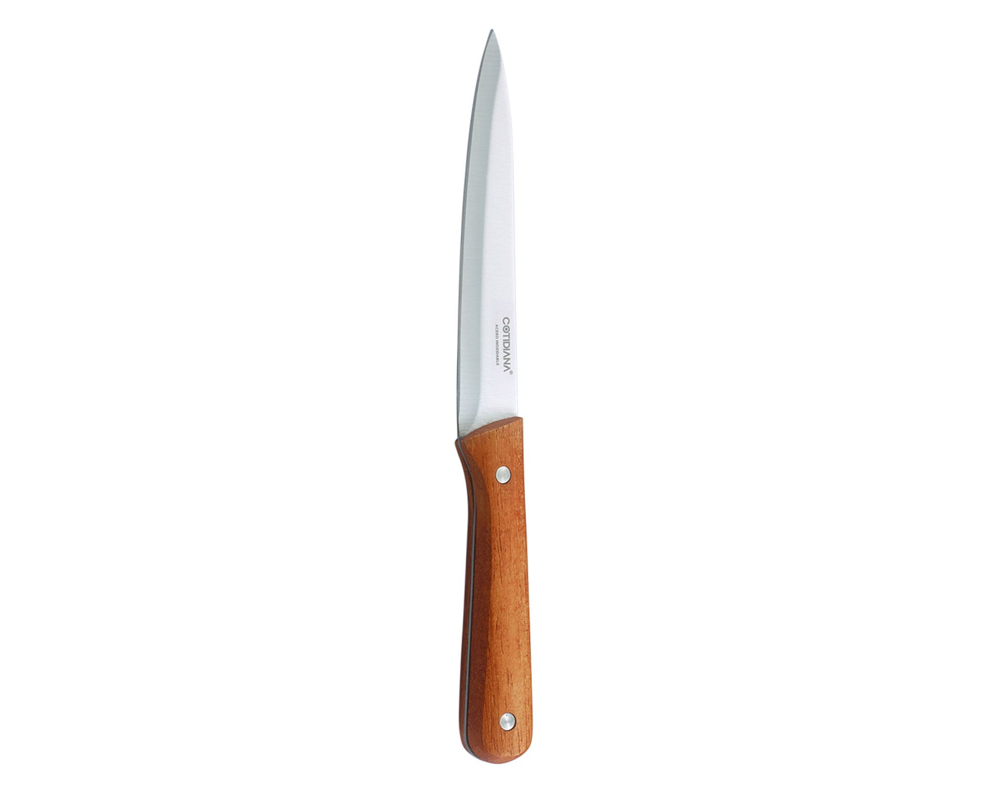 Cuchillo carne 20 cm mango madera | Easy.cl
