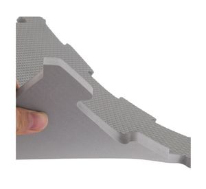 Mat armable gris/blanco 9 piezas Cotidiana