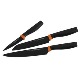 Cuchillo pelador + cuchillo Chef + cuchillo Santoku Marmicoc.