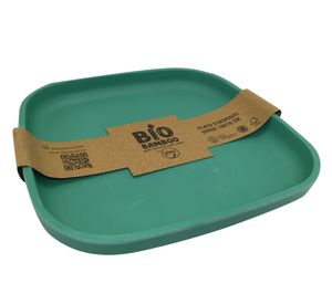 Plato cuadrado 18x18 cm Cuadrado verde