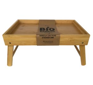 Bandeja 37x23x20 cm Patas madera