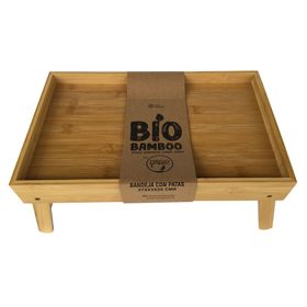 Bandeja 37x23x20 cm Patas madera