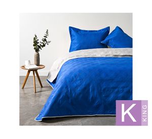 Quilt King Bicolor cobalto/arena