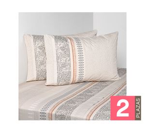 Sábanas 2 plazas 200 Hilos Estampado slate