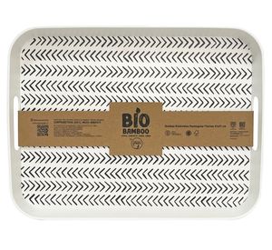 Bandeja rectangular Biobamboo Flechas