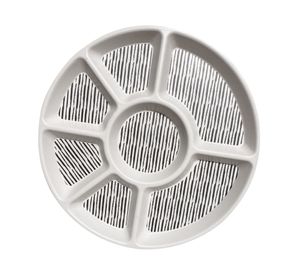 Bandeja redonda picoteo Rayas biobamboo 25.8x1.6 cm