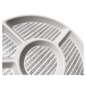 Bandeja redonda picoteo Flechas biobamboo 25.8x1.6 cm