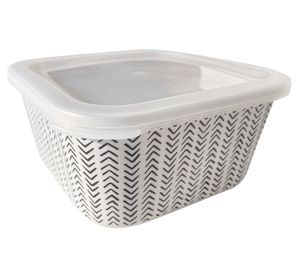 Contenedor Bio flechas blanco/negro 2 lt