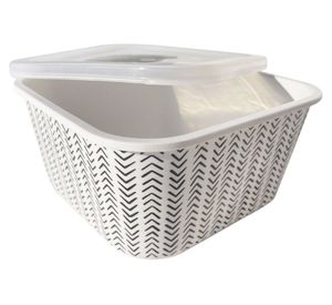 Contenedor Bio flechas blanco/negro 2 lt