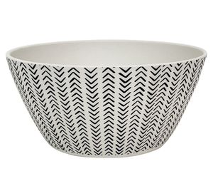 Bowl Flechas biobamboo blanco/negro 15x7 cm 450 ml