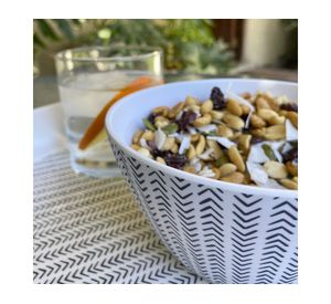 Bowl Flechas biobamboo blanco/negro 15x7 cm 450 ml