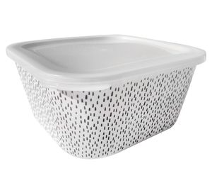 Contenedor Bio puntos blanco/negro 2 lt