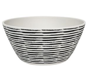 Bowl Rayas biobamboo blanco/negro 15x7 cm 450 ml