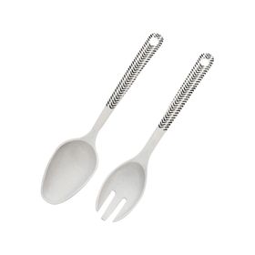 Set cuchara y tenedor para ensaladera biobamboo Flechas
