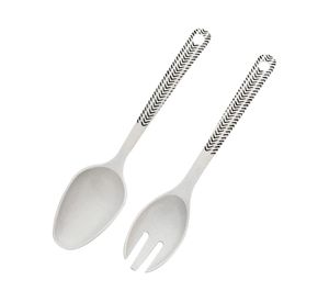 Set cuchara y tenedor para ensaladera biobamboo Flechas