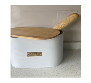 Panera placa dorada Bread blanco 33x18 cm